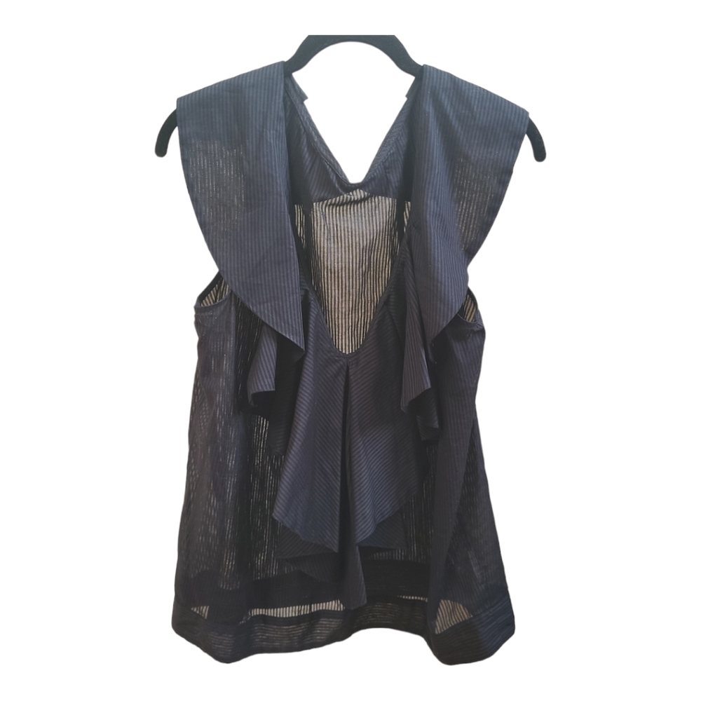 BCBG MaxAzria Ruffle Collar blouse - Picture 3 of 14